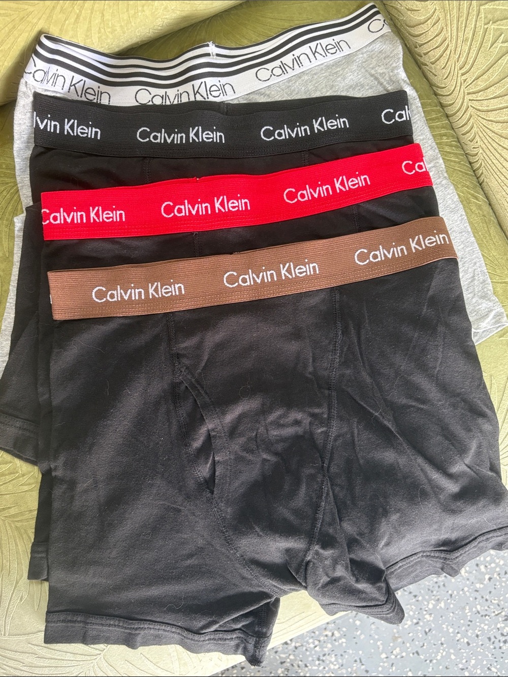 Calvin Klein Men's Cotton Stretch Boxer Briefs - Black, Red, Brown, Gray